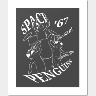 Space Penguins '67 White Posters and Art